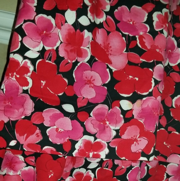 Pink & Red black lined Tea Dress - Picture 4 of 6